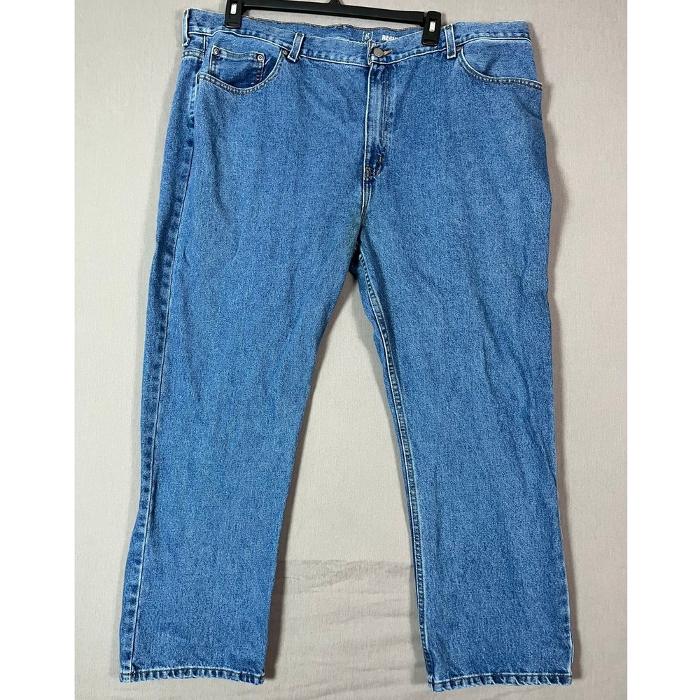 George Regular Fit Jeans 46x30 Cotton Denim Blue Medium Wash EUC